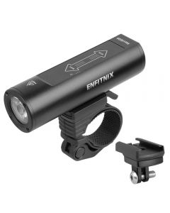 Enfitnix Navi600 Fahrradscheinwerfer, frei dimmbare digitale Laufzeitanzeige