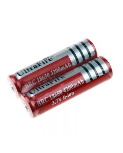 Ultrafire BRC 18650 3.7V 4200Mah Li-Ion Wiederaufladbare Ungeschützte Batterie (1 Paar)