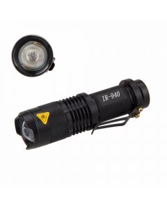 Mini Sk68 Led-Taschenlampe 5W 940Nm Led-Infrarotstrahlung Nachtsichtlicht Ir-Fackel (1 * Aa / 14500 Batterie)