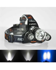Boruit Rj-3000 Blaues Licht Und Xm-L T6 White Light Headlampe Taschenlampe Für Angeln Camping Jagd