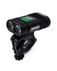 Wasserdichte Fahrradleuchte LED-Taschenlampe wiederaufladbare USB-integrierte Doppelscheinwerfer Fahrradleuchte