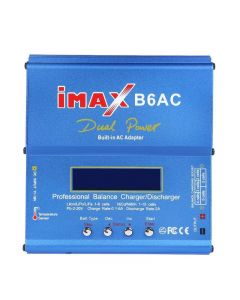 IMAX B6AC Balance Charger 80W NiMH/NiCd-Akku Modellflugzeug-Ladegerät Digitaler LCD-Bildschirm Eingebautes Netzteil