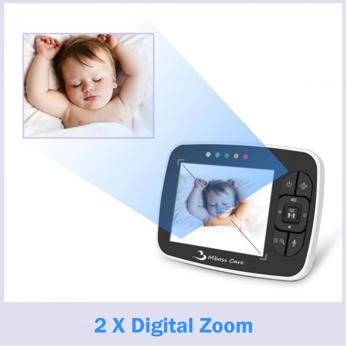 Kamera Nachtsicht Musik Video OND 3.5Zoll Funk wireless Babyphone Baby Monitor 