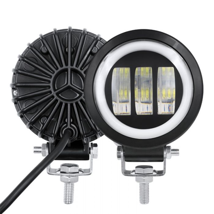 30W runde quadratische LED-Arbeitsscheinwerfer Angel Eye Light